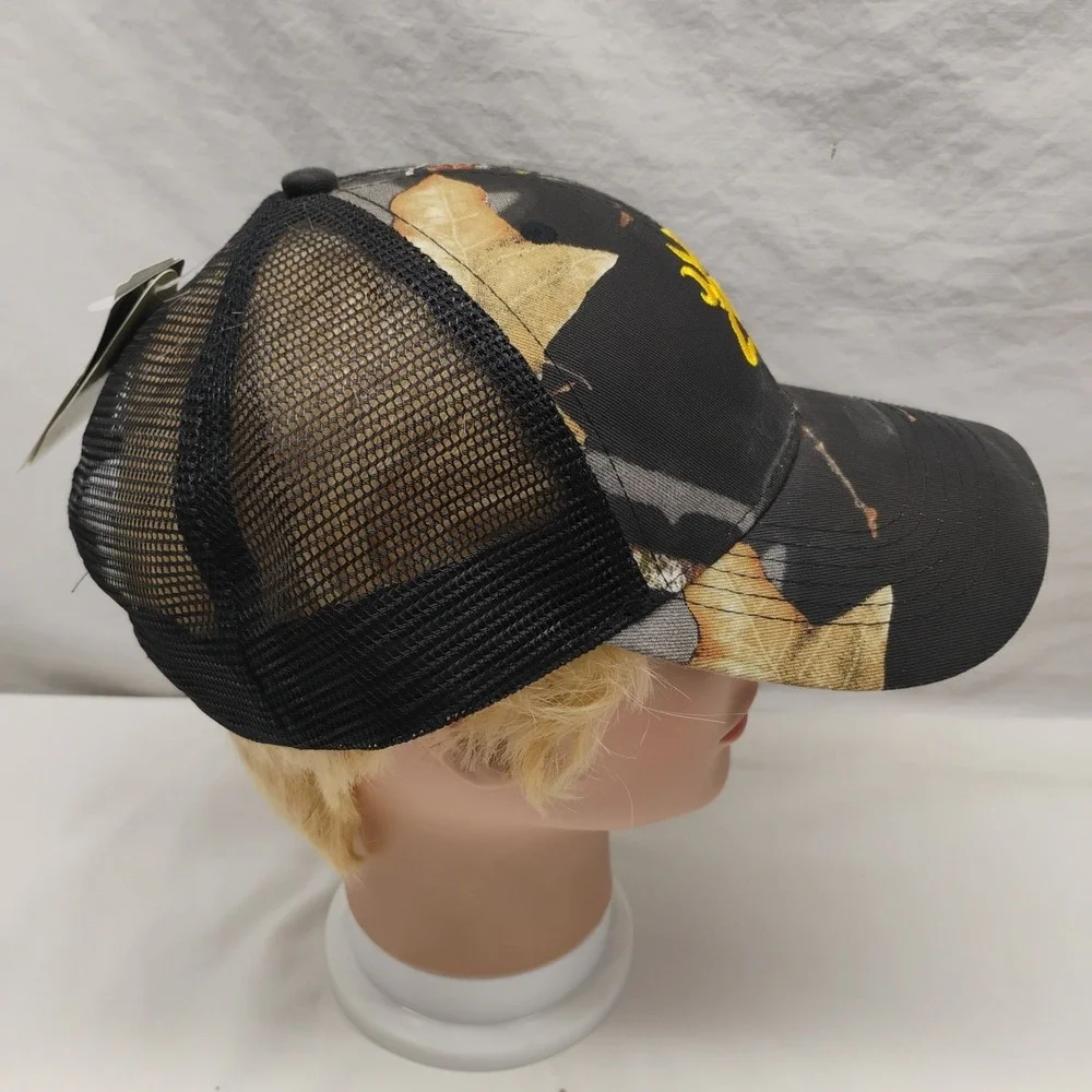 NWT Browning Snapback Mesh Back Trucker Hat Camo One Size Embroidered Logo